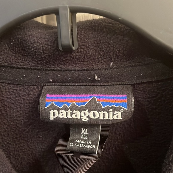 Patagonia men’s black zip up fleece jacket size XL - Picture 2 of 6